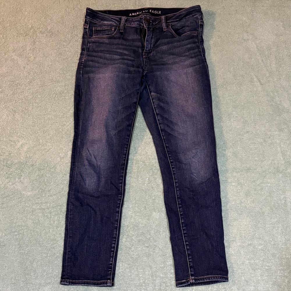 American Eagle Outfitters Women's Deep Indigo Skinny Jeans